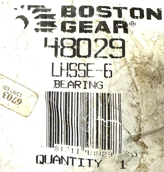 Boston Gear LHSSE6 Spherical Plain Bearing 0.3750 in x 0.8125 in x 0.