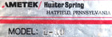 Ametek Hunter Spring L-10 Force Gauge Kit W/ Case