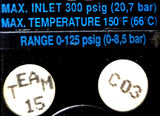 Wilkerson R08-02-F000 Pneumatic Regulator 300psig Inlet Max 150°F Temp Max