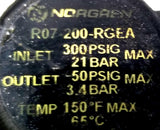 Norgren R07-200-RGEA Pneumatic Regulator Inlet 300psig Max Outlet 50psig Max