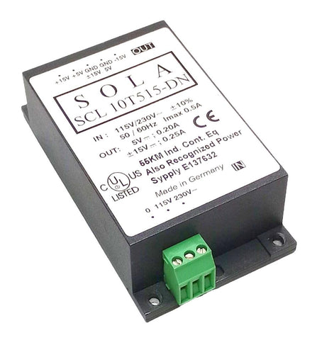 Sola SCL 10T515-DN Power Supply 115V/230V 50/60HZ Input 5V 0.20A Output