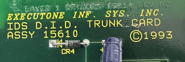 Executone Isoetec 15610 IDS D.I.D. Trunk Card