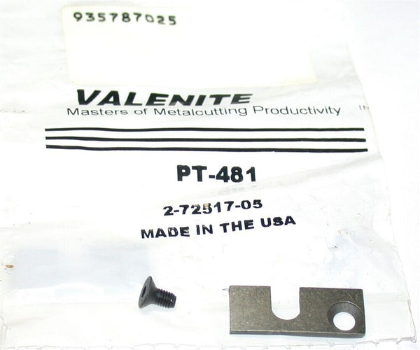 Valenite RH Boring Parts Cartridge Sizing Plates PT481 Made in the USA