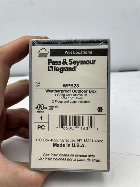 PASS SEYMOUR WPB232 Scatola Elettrica 2 Gang Grigia – 30 Cu In – 5 Pezzi - 2