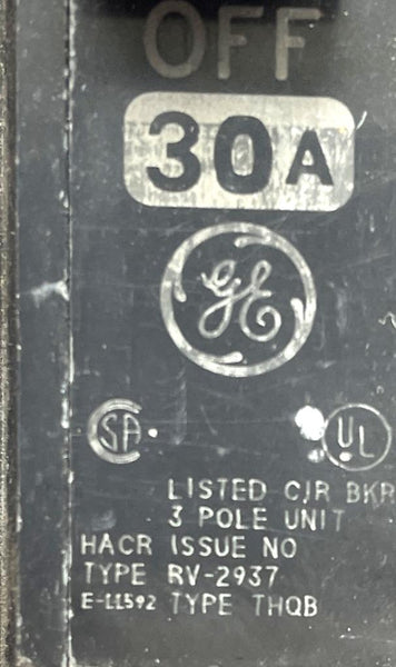 GE THQB32030 THQB 3 POLE 240V 30 AMP