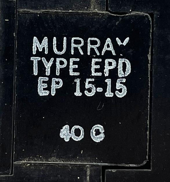 Murray MP1515N Circuit Breaker 15 Amp 1 Pole 120/240V New