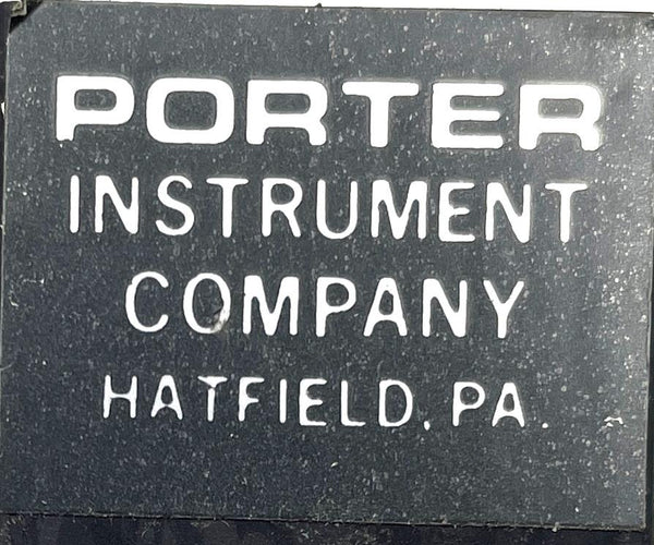 Porter Instrument Comapny B2502 Industrial Flow Meter 015