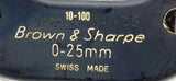 Brown & Sharpe 599-10-100  0-25mm Digit-Mike Digital Micrometer
