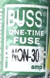 (Lot of 3) Buss NON-30 One-Time Fuse 30A 250VAC 50kA Class K5