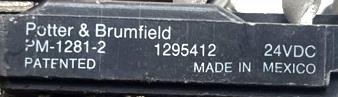 POTTER & BRUMFIELD PR3521-2 Relay – 12VDC, 71 Ohms – New Old Stock