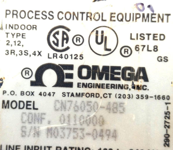 Omega CN76050485 CN76000 Digital Temperature Controller 131°F Max 100