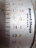 Brown & Sharpe 2" Dual Micrometer Head 1" Travel .0001" Resolution