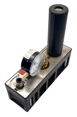 Piab M100B6-DN Vacuum Pump P(opt) 0.4-0.6MPa 58-87psi With Ashcroft 1223 Gauge