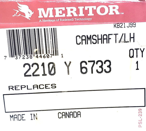 Meritor 2210Y6733 Camshaft Left Hand Scam