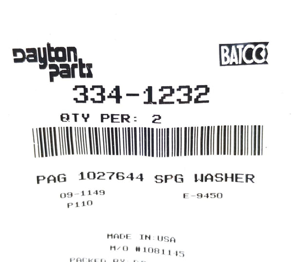 Dayton Parts 3341232 Suspension Washer