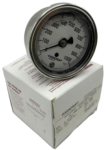 Ashcroft 25-1009-SWL-02B-1000 Pressure Gauge 2-1/2"