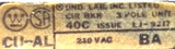 Westinghouse BAB 3060H Circuit Breaker 3P 60A 240VAC 40C LJ-9217 CU-AL