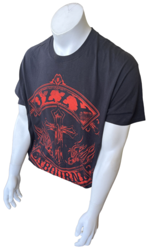 Hanes Men's Ozzy Osbourne Rock & Roll Rebel Black Short Sleeve Shirt S