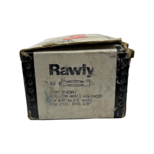 Rawlplug 2111 3/16" Short HollowWall Anchor 50 Pack Surplus Select