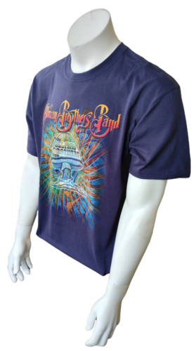 Anvil Men's The Allman Brothers Band Mushroom Graphic Purple Shirt Siz