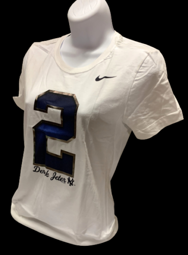 Nike Women's Derek Jeter #2 Baseball White Short Sleeve Shirt MLB T-Sh –  Surplus Select