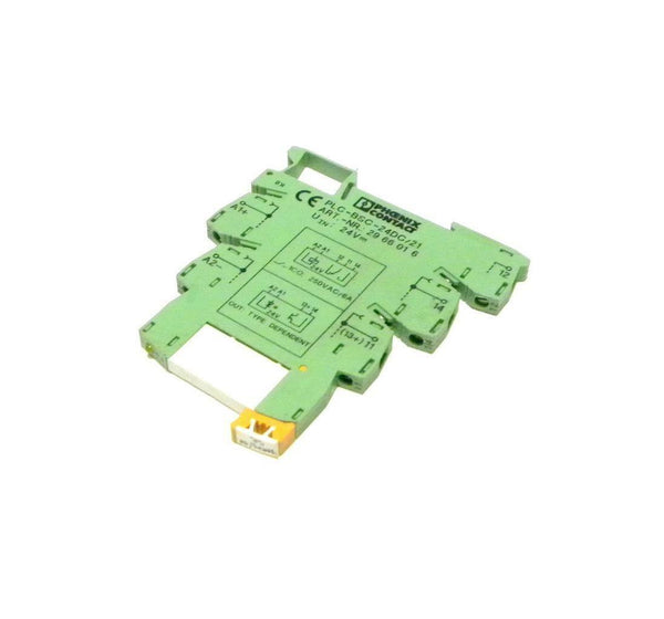 PHOENIX CONTACT PLCBSC24DC/21 DIN RAIL MOUNT RELAY MODULE Surplus