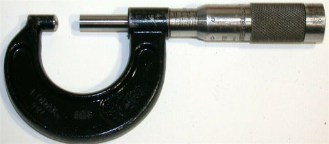 Brown & Sharpe Spherical Anvil Micrometer 0 To 1 Inch #599-228 Calibrated