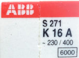 ABB S-271-K-16-A Circuit Breaker 277/480VAC 1 Pole