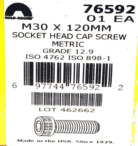 HoloKrome 76592 Socket Head Cap Screw Metric Grade12.9 ISO4762 ISO