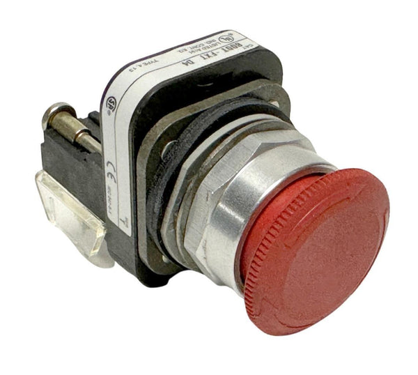 Allen Bradley 800TFXT D4 Red Push Button Emergency Stop Twist to Rele