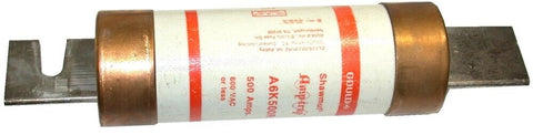 Up to 3 Gould Shawmut 600V 500A Blade Fuses A6K500R