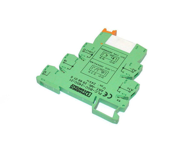 PHOENIX CONTACT RELAY TERMINAL BLOCK ASSEMBLY PLCBSC24DC/21 (3 AVAIL