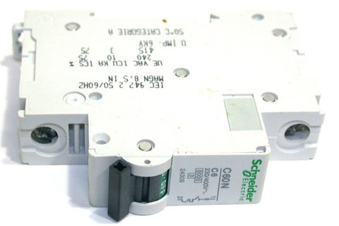 Schneider C60N 6 AMP TYPE C 240/415V 1 Pole Circuit Breaker 24309 New