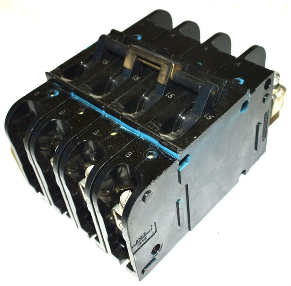 HEINEMANN ELECTRIC CO. CF4Z411 4POLE CIRCUIT BREAKER 15 AMP 240/480