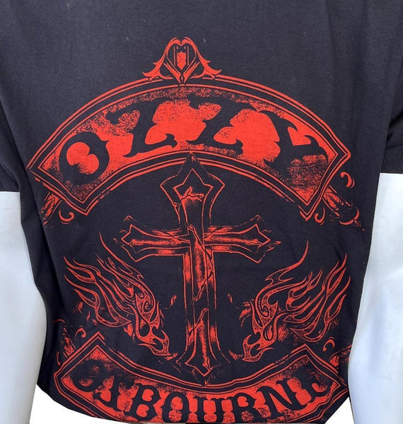Hanes Men's Ozzy Osbourne Rock & Roll Rebel Black Short Sleeve Shirt S