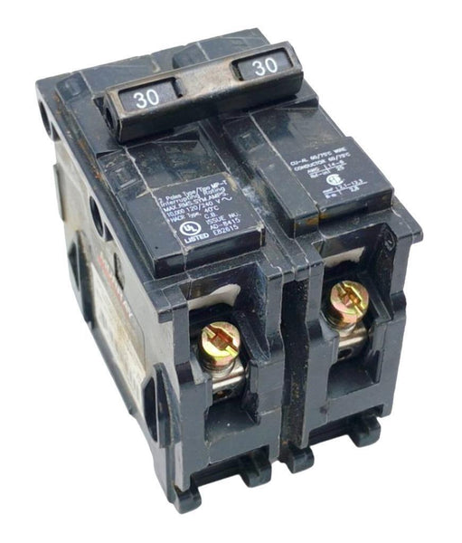 Murray MP230Z 2 Pole Circuit Breaker 30A 240VAC 1 PH BoltOn Surplus