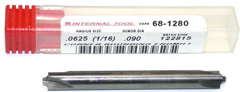 Internal Tool 1/16" Corner Rounding Double End Carbide End Mill 68-1280