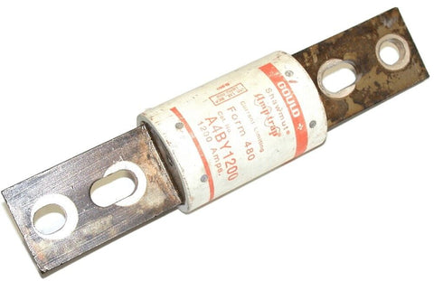 Up to 3 Gould Shawmut 600V 1200A Blade Time Delay Fuses A4BY1200