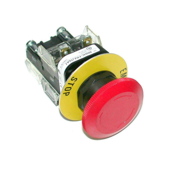 Allen Bradley 800HCFRXJT6A1 Red EStop Maintained Twist Release Pushb