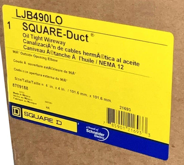 Square D LJB490LO Oil Tight Wireway SquareDuct