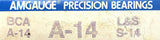 Amgauge A-14 Precision Manual Trans Countershaft Bearing BCA L&S S-14