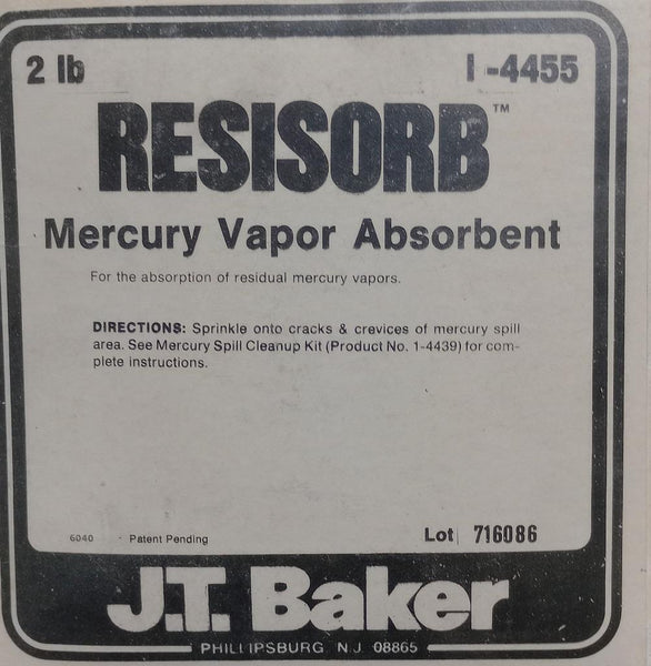 J.T. Baker I4455 Resisorb Mercury Vapor Absorbent For Spill CleanUp