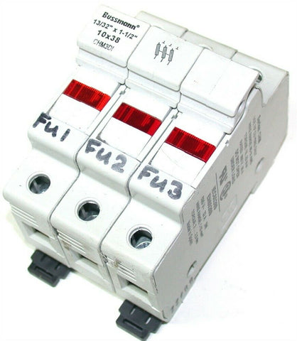 Up to 4 Bussmann Fuse holders Neon Indicating 3-Pole CHM3DI
