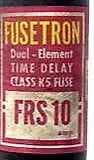 (Lot of 3) Bussman Fusetron FRS-10 Fuses Dual-Element Time Delay Class K5 Fuse