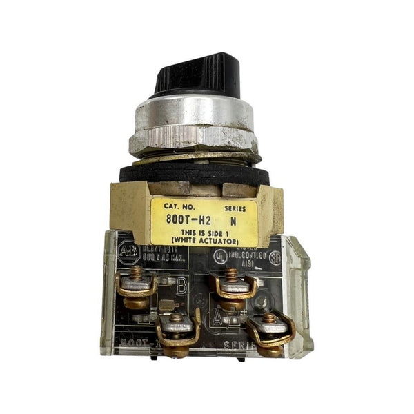 Allen Bradley 800TH2 Series N Selector Switch w/ 800TXA Series C Con