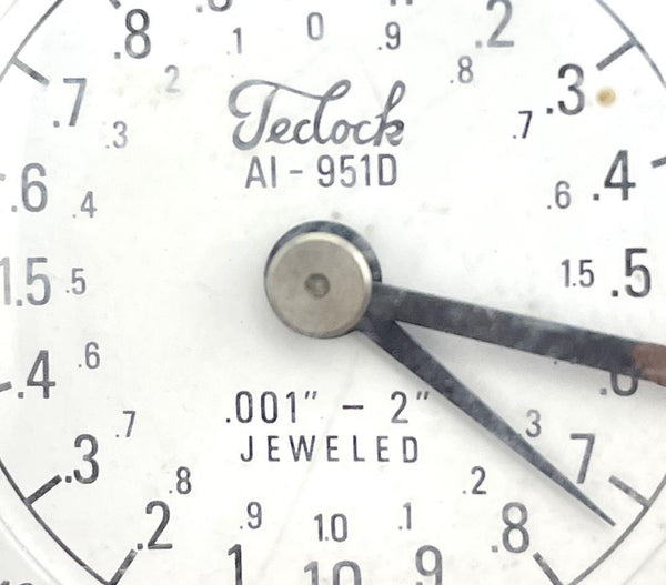 Teclock AI951D .001" 2" Jeweled Dial Indicator Gauge Surplus Select