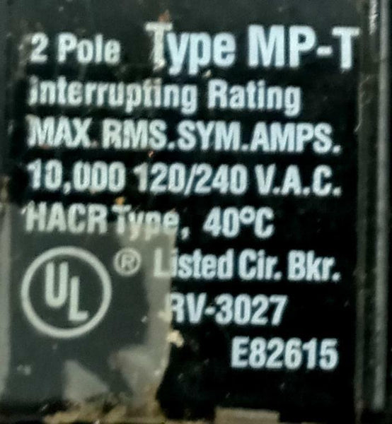 Murray Electrical MP230 2 Pole Circuit Breaker 30A 120/240VAC PlugIn