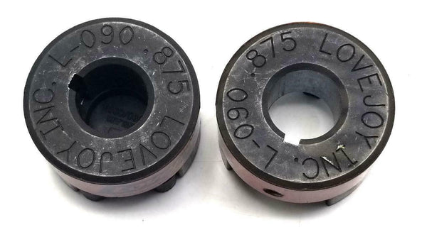 Lovejoy L-090 Complete Jaw Coupling W/ Spider Insert .875 Bore