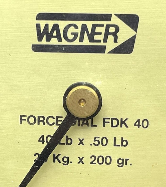 Wagner FDK 40 Force Dial Push / Pull Force Gage W/ Case Surplus Select