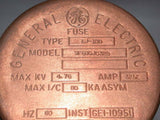 6 NEW GENERAL ELECTRIC EJ-1DD 4.76KV FUSES #9F60GJC325